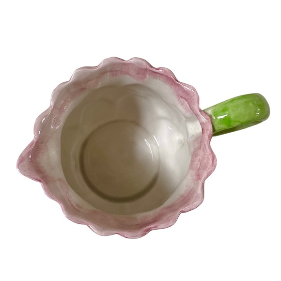 VINTAGE FITZ & FLOYD 1988 GARDEN ARTICHOKE VEGETABLE PITCHER 3 CUP 4.25” - Picture 9 of 9